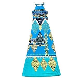 Cache sleeveless maxi dress XS